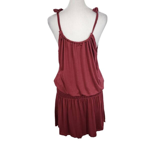 Michael Lauren Berry Pink Sleeveless Knit Dress Smocked Waist NWT Size Medium - Picture 2 of 9